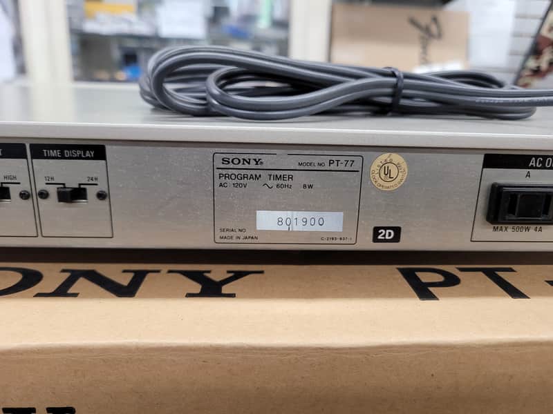 その他 SONY PROGRAM TIMER PT-77 Sony PT-77 Program Timer Silver | Reverb