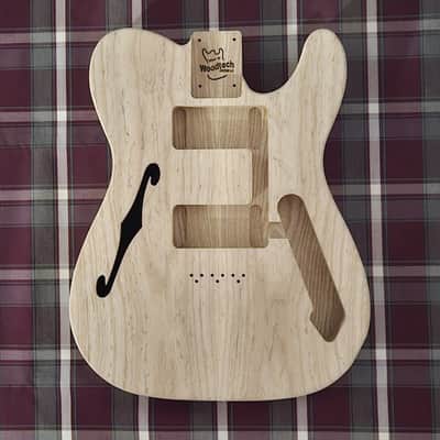 Woodtech Routing - Swamp Ash/Swamp Ash Telecaster '72 Thinline Body - Unfinished image 1