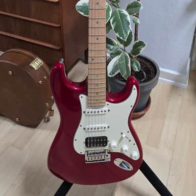 Fender Custom Shop Deluxe Stratocaster Candy Apple Red HSS AAA Flame USA image 24