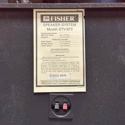 Fisher STV-873 3-Way Floor-standing Speakers 100 Watts image 7