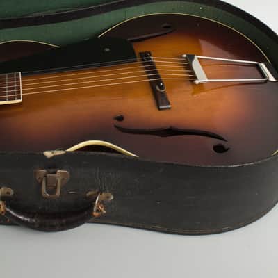 Epiphone  Blackstone Arch Top Acoustic Guitar (1934), ser. #7756, black chipboard case. image 12