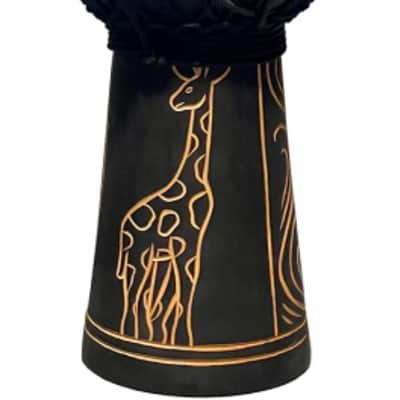 Toca Street Series Wood Djembe Drum, Rope Tuned 10" Head - Giraffe Design image 1