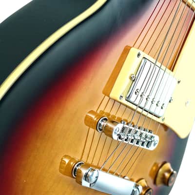The CNZ Audio LP Special Electric Guitar - Rosewood Fingerboard & Maple Neck, Sunburst Finish image 2