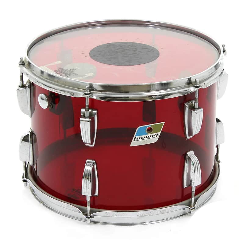 1970s Ludwig Vistalite 8x12" Mounted Tom with Single-Color Finish image 1