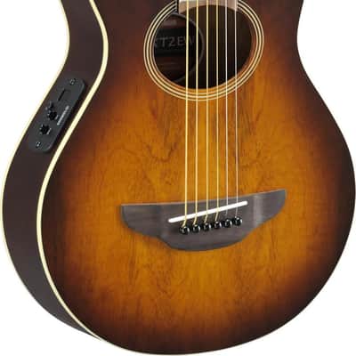 Yamaha APXT2EW Travel Acoustic-Electric Guitar, Mango Top, Tobacco Brown Sunburst image 1