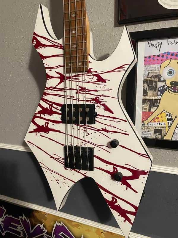 B.C. Rich Warlock Revenge 2011 - Blood splatter | Reverb