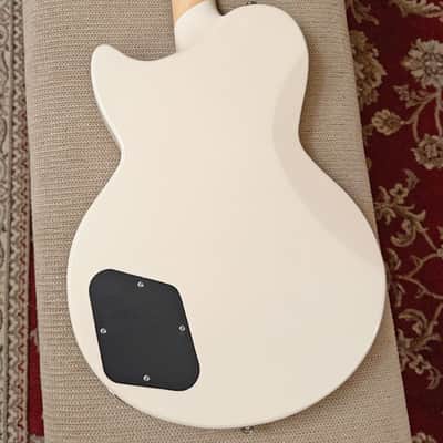 D'Angelico Premier Atlantic Single Cutaway HH w/ Stoptail - Antique White image 7