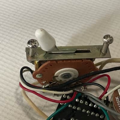 2000's Fender Upgraded Stratocaster Guitar Electronics Wiring Harness Seymour Duncan Liberator, Orange Drop Capacitor image 6