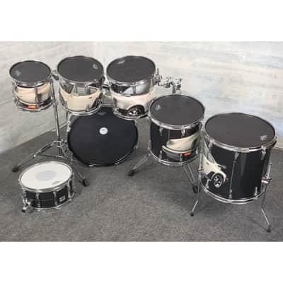 Used Remo Mastertouch 7pc Drum Set Custom Porsche Wrap - Very Good image 9