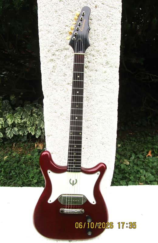 Gibson Epiphone Coronet 1964, Cherry Red, P-90 Pu., Case - Excellent