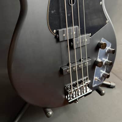 Yamaha BB734A Broad Bass 4-String Bass Guitar Translucent Matte Black w/ Gig Bag (281) image 6
