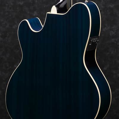 Ibanez TCY10ETBS Acoustic Guitar - Transparent Blue Sunburst High Gloss image 5