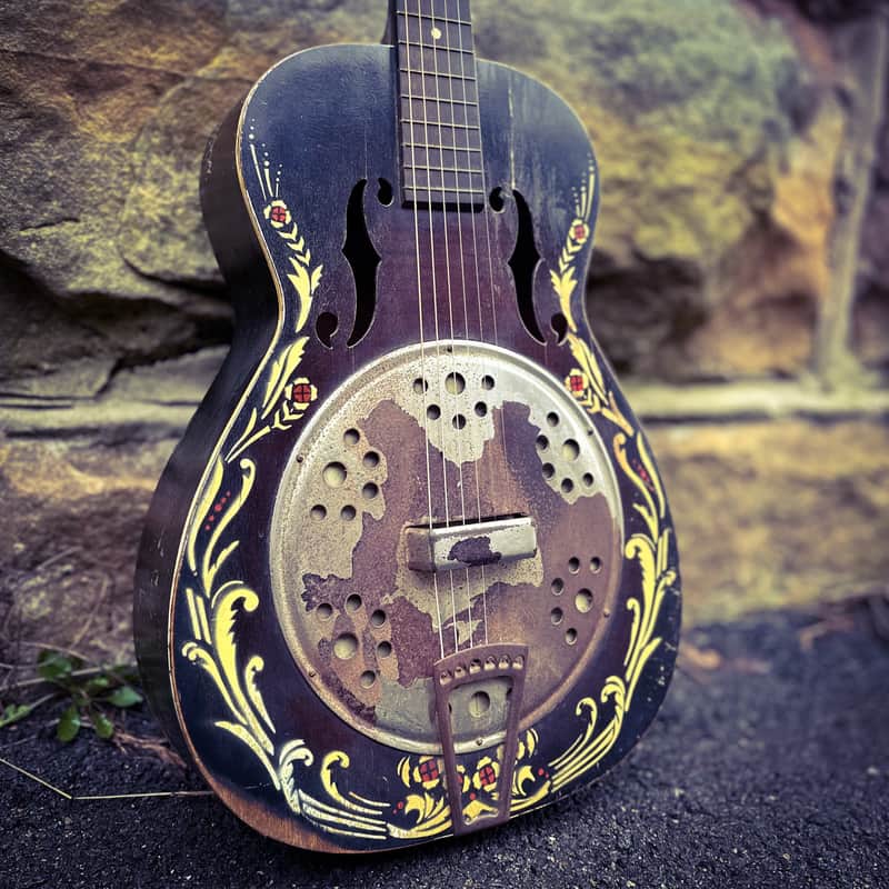 1930s Harmony-Built Del Oro Fauxbro w/ Case image 1