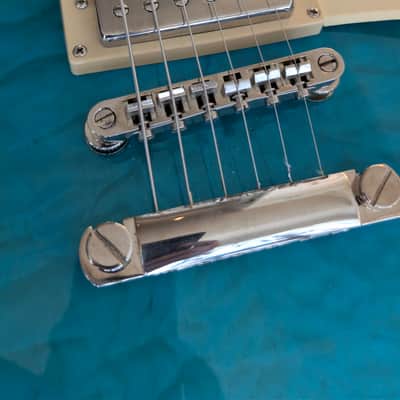 2022 Epiphone Les Paul Standard '60s Quilt Top - Transparent Blue (Flawless + 1 Scratch) image 7
