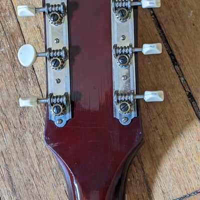 Harmony Rocket Vintage 1969 Red 335 Style Double Cutaway image 7