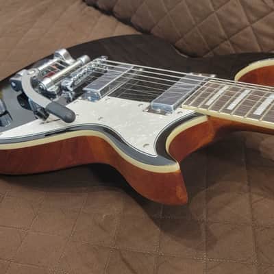 Aria 212-MK2-BK Pro II Bowery Chambered Construction Nato Body &Neck 6-String Electric Guitar w/Case image 11