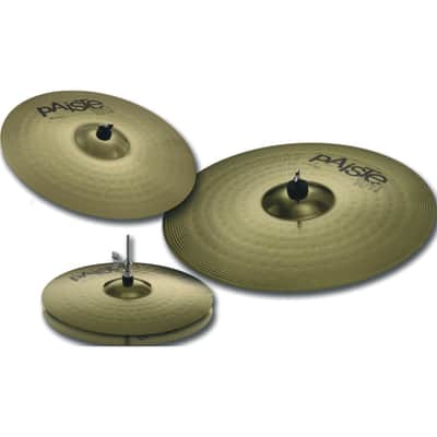 Paiste 101 Brass Cymbal Set Universal 14" HiHat, 16" Crash, 20" Ride - Cymbal Set image 5