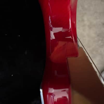Ernie Ball Music Man StingRay 5 H with Maple Fretboard 1999 - 2018 - Translucent Red image 7