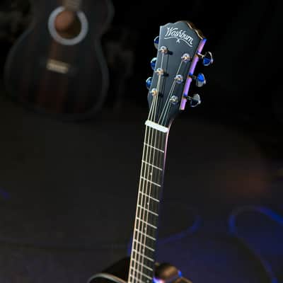 Washburn DFED Forest Dreadnought Shape Striped Ebony Ace Wood Mahogany Neck 6-String Acoustic Guitar image 6