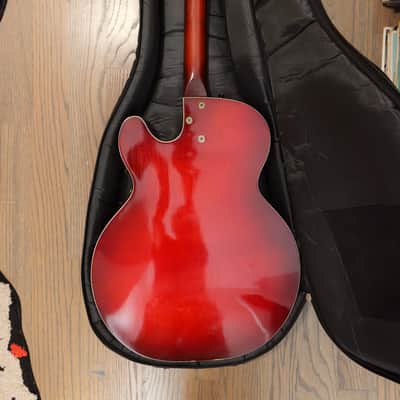 1963 Harmony H54 Rocket Red Sunburst image 8