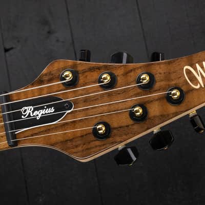 Mayones Regius 6 Custom Master Grade Curly Walnut - Natural Gloss image 8