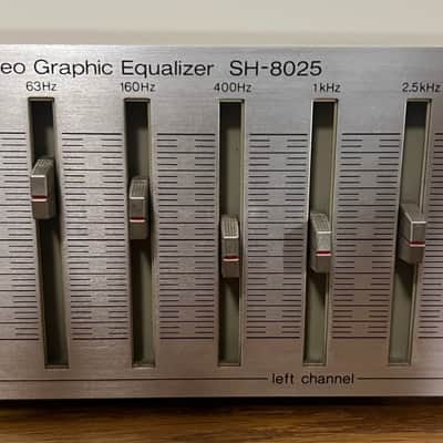 Technics SH-8025 7-band stereo graphic equalizer 1980’s - Brushed aluminum image 7