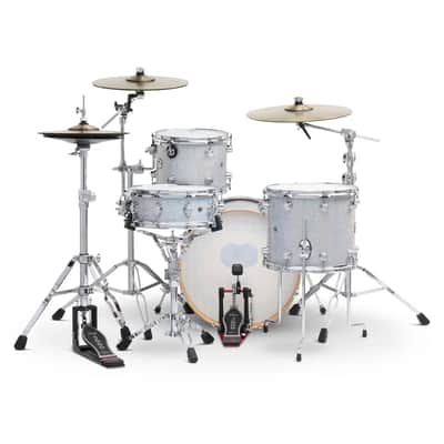 FREE TOM REBATE! - DW DWe 4pc Complete Electronic/Acoustic Drum Set w/Roland V71 Diamond Nebula image 2