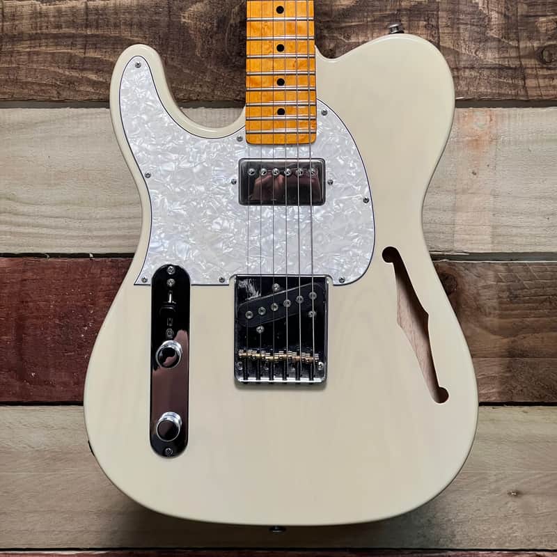 G&L Tribute Series ASAT Classic Bluesboy Semi-Hollow Blonde Left-Handed image 1