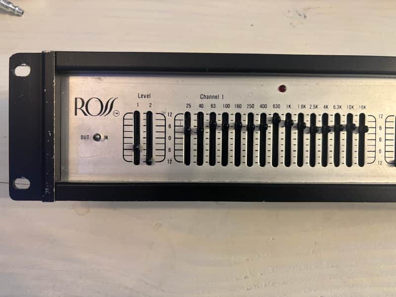 ROSS 15 Band 2 Channel Graphic EQ, Rack Mount Type Vintage image 1