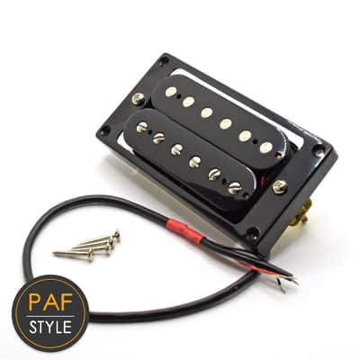 New Blues™ PAF Style Vintage Spec Humbucker Pickup Black with Mounting Ring image 3