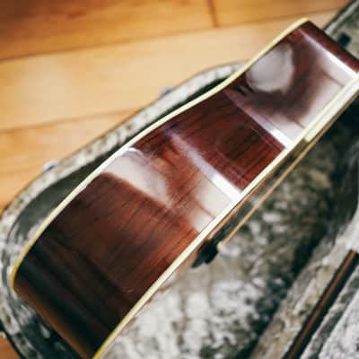 1970s Morris W-50 – Made in Japan | Rare 3-Piece Back | Martin D-45 Style | Good Condition | Hard Case image 14