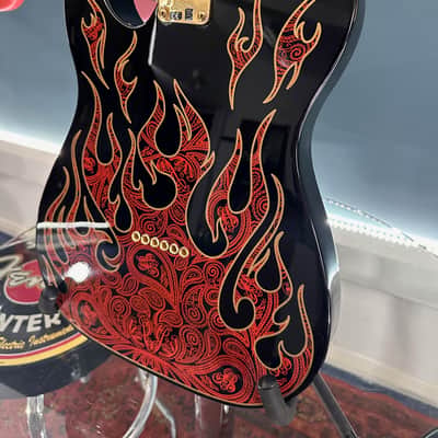 Fender James Burton Artist Series Signature Telecaster 2007 - Present - Red Paisley Flames image 12