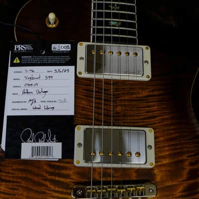 Mint PRS Wood Library McCarty 594 Singlecut Electric Guitar - Copperhead Burst image 14