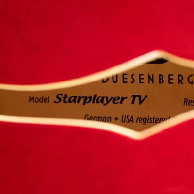 Duesenberg Starplayer TV Semi-Hollow Electric Guitar - Red Sparkle with Hardshell Case - Demo image 16