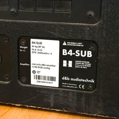 d&b audiotechnik B4-SUB Cardioid Subwoofer CG01Y72 *ASK FOR SHIPPING* image 5