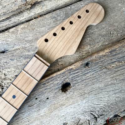 Guitar Mill S-Style Replacement Neck / 1 pc. Roasted Maple / Black Binding (#GIN-2520) image 1