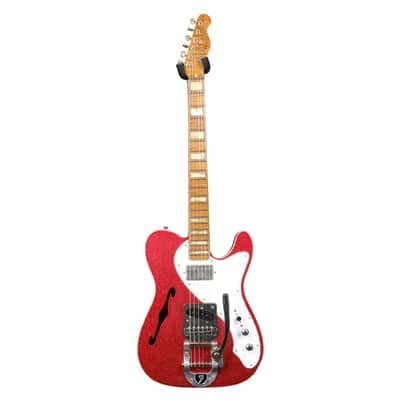 Fender Custom Shop 50's Telecaster Thinline Journeyman Relic - Red Sparkle image 3