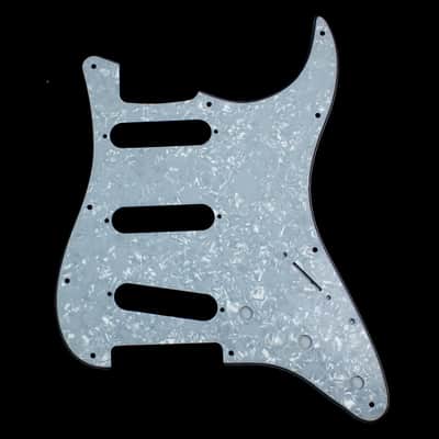 Custom Guitar Pickguard For Strat Standard, 4ply white Pearloid