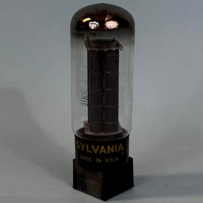 1950s Sylvania 5U4GB Vintage Black Plate D Getter Rectifier Tube! T398 image 2
