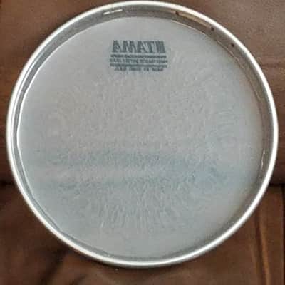 Never Hit! Tama 1980s 1990s ORIGINAL TAMA 8" INCH CLEAR DRUM HEAD LOGO VINTAGE drumhead image 2