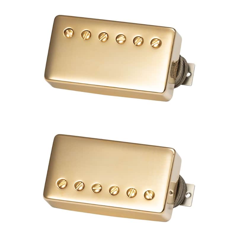 Gibson Custombucker Humbucker Pickup Matched Set - True Historic Gold Cover image 1