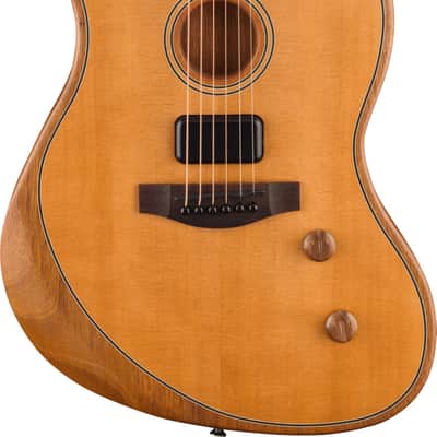 Fender Acoustasonic Standard Jazzmaster Acoustic-Electric Guitar, Solid Spruce Top, Aged Natural image 2