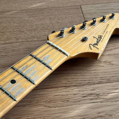 2025 Fender Custom Shop 55 Stratocaster Masterbuilt Dennis Galuszka 2-Tone Sunburst Relic image 11