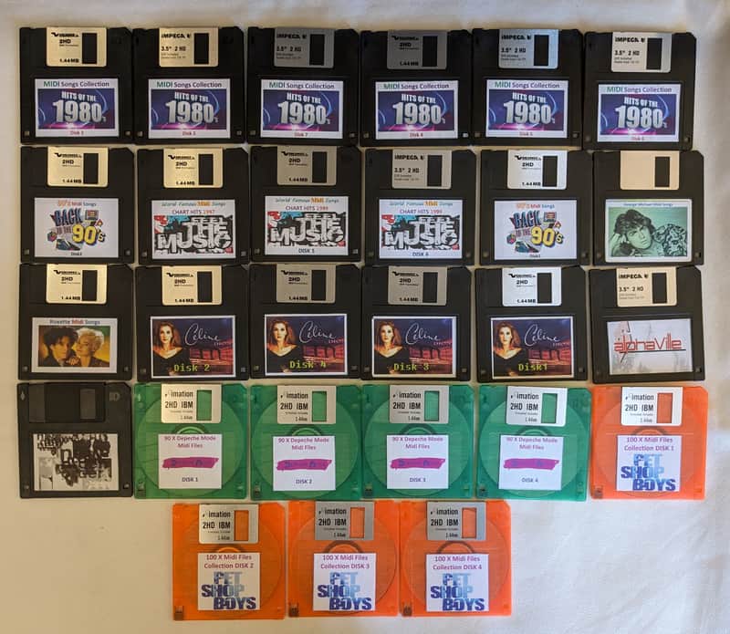 Midi Songs Floppy Disk Collection image 1