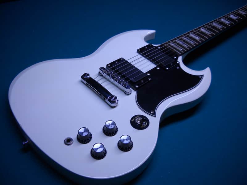 Epiphone SG Limited Edition G-400 Custom Shop White with EMG Pickups image 1