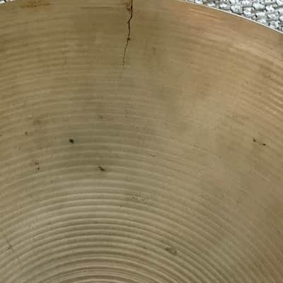 Paiste Formula 602 High Hat Cymbal Set 1960's Pre-Perial (crack in bottom cymbal) image 4