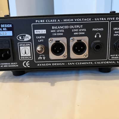 Avalon U5 Direct Box / Instrument Preamplifier 2010s - Silver image 3