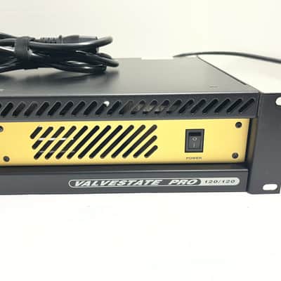 Marshall Valvestate Pro Power Amplifier 120/120 Stereo 2 Channel Watt Amp Valve Rack Mount Rackmount Billy Gibbons VTG Vintage Gold and Black image 7