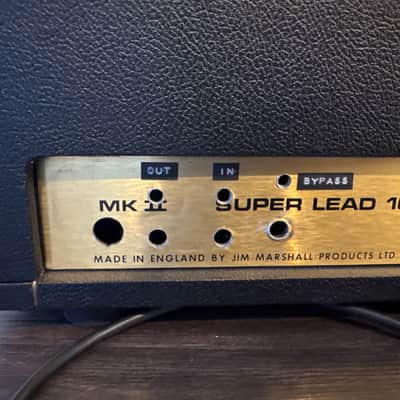 1974 Marshall JMP 1959 Super Lead 2-Channel 100-Watt Guitar Amp Head 1967 - 1975 - Black image 4