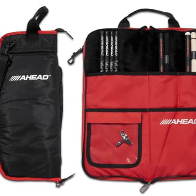 Ahead Bags - SB4 - Deluxe Stick Case (Black With Red Trim, Red Interior, Plush Interior image 2